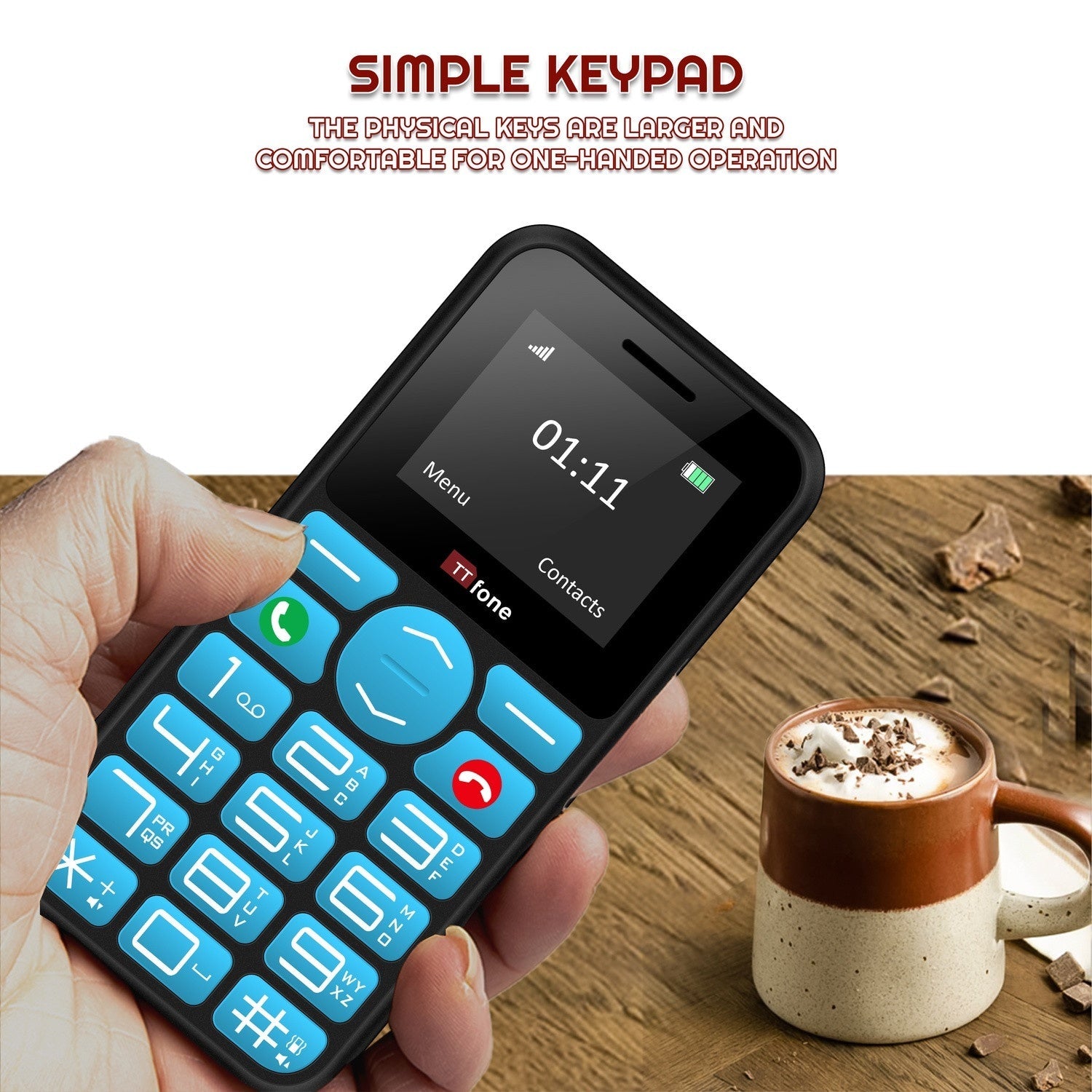 TTfone TT190 with Dock Charger and Vodafone Pay As You Go-2