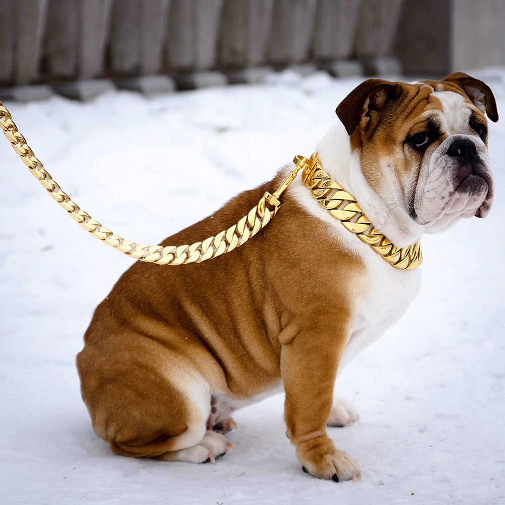 Cuban Link Chain Dogs Leash