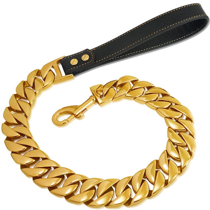 Cuban Link Chain Dogs Leash