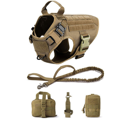 Tactical Dog Harness and Leash Set