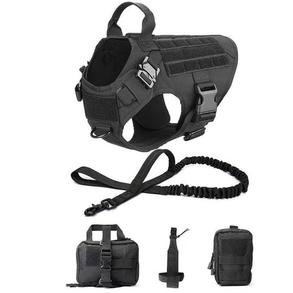 Tactical Dog Harness and Leash Set
