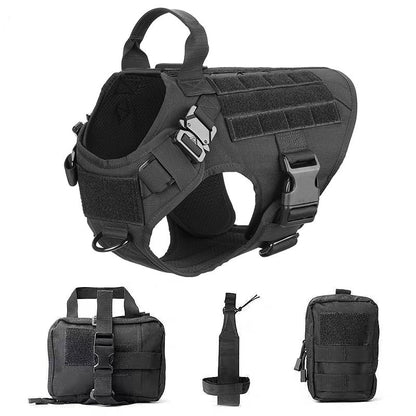 Tactical Dog Harness and Leash Set