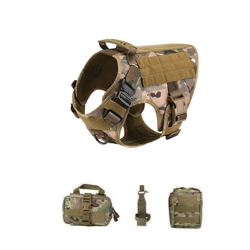 Tactical Dog Harness and Leash Set