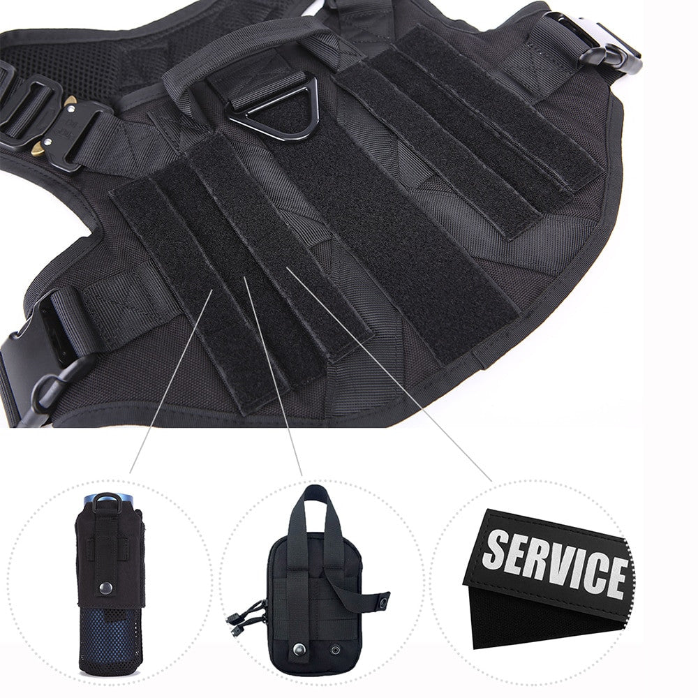 Tactical Dog Harness and Leash Set