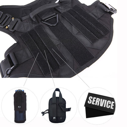 Tactical Dog Harness and Leash Set