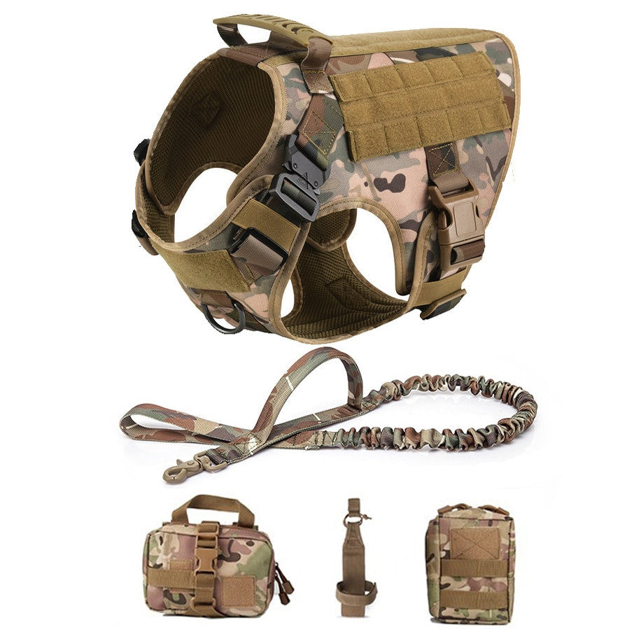 Tactical Dog Harness and Leash Set