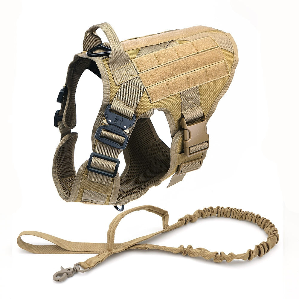 Tactical Dog Harness and Leash Set