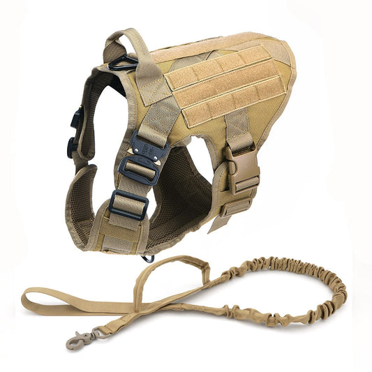 Tactical Dog Harness and Leash Set